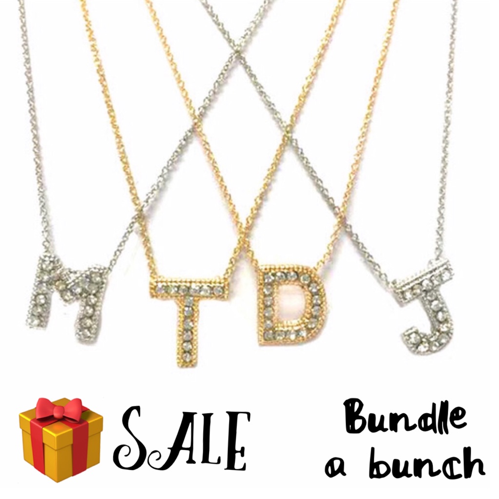 Cubic Zirconia Initial PendantsNwt What Letter Do You Need 12$